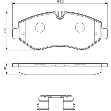 0 986 494 582 Bremsbelagsatz, Scheibenbremse
