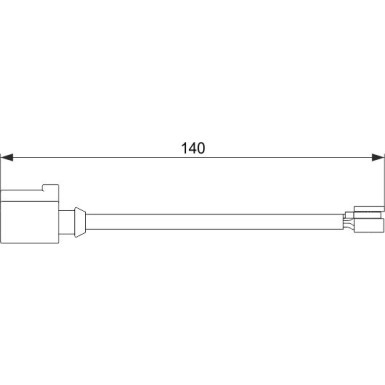 1 987 474 566 Warnkontakt, Bremsbelagverschleiß