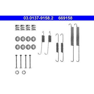 03.0137-9158.2 Zubehörsatz, Bremsbacken