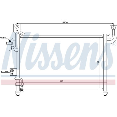 Nissens | Kondensator, Klimaanlage | 94729