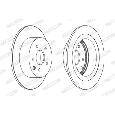 Ferodo | Bremsscheibe | DDF1590C