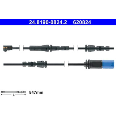 24.8190-0824.2 Warnkontakt, Bremsbelagverschleiß