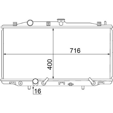 Mahle | Kühler, Motorkühlung | CR 1462 000S
