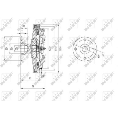 49573 Kupplung, Kühlerlüfter 49573 Kupplung, Kühlerlüfter