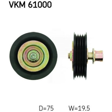 VKM 61000 Umlenk-/Führungsrolle, Keilrippenriemen VKM 61000 Umlenk-/Führungsrolle, Keilrippenriemen