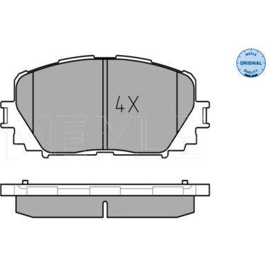 025 247 0817 Bremsbelagsatz, Scheibenbremse MEYLE-ORIGINAL: True to OE.