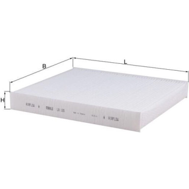 LA 120 Filter, Innenraumluft