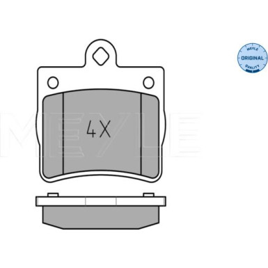 Meyle Bremsbelagsatz, Scheibenbremse MEYLE-ORIGINAL: True to OE 025 219 0015