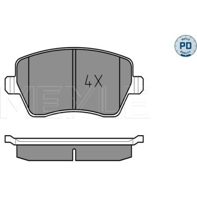 Meyle Bremsbelagsatz, Scheibenbremse MEYLE-PD: Advanced performance and design 025 239 7317/PD