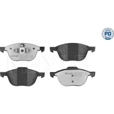 Meyle Bremsbelagsatz, Scheibenbremse MEYLE-PD: Advanced performance and design 025 237 2318/PD