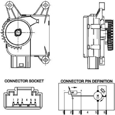 Mahle | Stellelement, Mischklappe | AA 16 000P