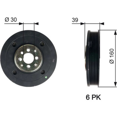 TVD1004 Riemenscheibe, Kurbelwelle DriveAlign™