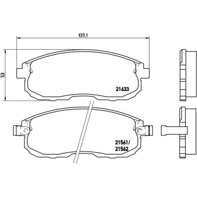 Brembo Bremsbelagsatz, Scheibenbremse PRIME LINE P 56 021