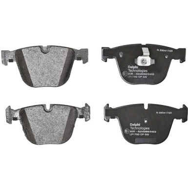 Delphi | Bremsbelagsatz, Scheibenbremse | LP1793