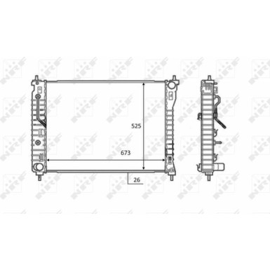 58449 Kühler, Motorkühlung EASY FIT