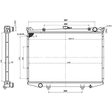 NRF | Kühler, Motorkühlung | 503492