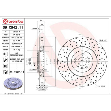 Brembo | Bremsscheibe | 09.C942.11