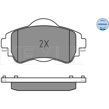 025 252 2018 Bremsbelagsatz, Scheibenbremse MEYLE-ORIGINAL: True to OE.