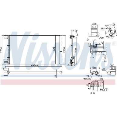 94785 Kondensator, Klimaanlage ** FIRST FIT **