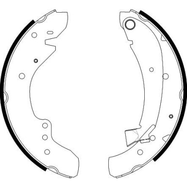 8DB 355 001-591 Bremsbackensatz