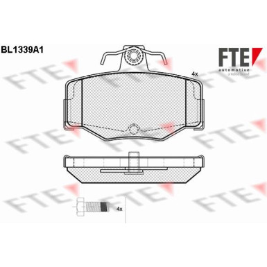 9010128 Bremsbelagsatz, Scheibenbremse