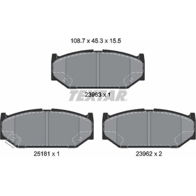 2396302 Bremsbelagsatz, Scheibenbremse Q+