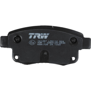 TRW | Bremsbelagsatz, Scheibenbremse | GDB1725