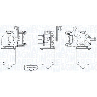 Magneti Marelli | Wischermotor | 064050002010