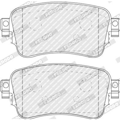 Ferodo | Bremsbelagsatz, Scheibenbremse | FVR5120
