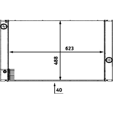 CR 511 000P Kühler, Motorkühlung BEHR *** PREMIUM LINE ***