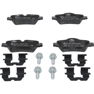Bremsbelagsatz, Scheibenbremse ATE Ceramic 13.0470-2797.2