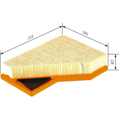BOSCH 1 457 433 100 Luftfilter