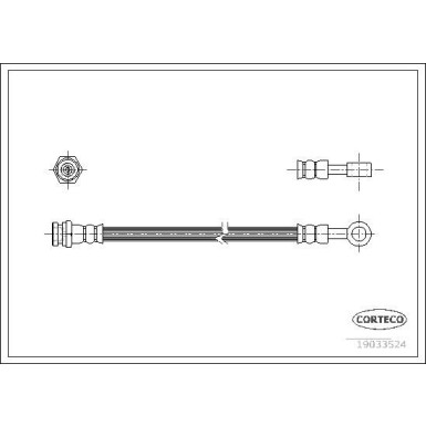 Corteco | Bremsschlauch | 19033524