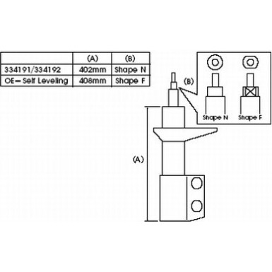 334191 Stoßdämpfer Excel-G 334191 Stoßdämpfer Excel-G