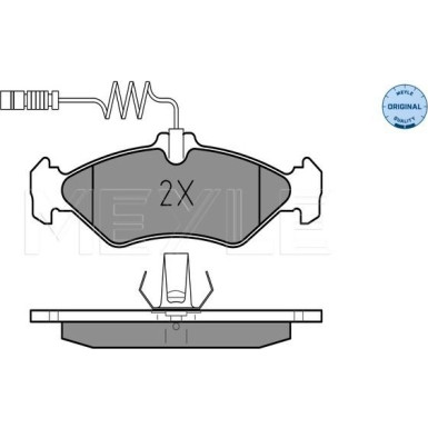 Meyle Bremsbelagsatz, Scheibenbremse MEYLE-ORIGINAL: True to OE 025 216 2117