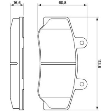 0 986 460 961 Bremsbelagsatz, Scheibenbremse 0 986 460 961 Bremsbelagsatz, Scheibenbremse