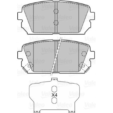 598945 Bremsbelagsatz, Scheibenbremse 598945 Bremsbelagsatz, Scheibenbremse