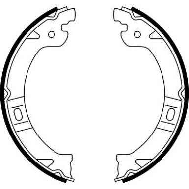 BOSCH | Bremsbackensatz, Feststellbremse | 0 986 487 919