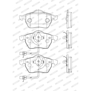 Ferodo Bremsbelagsatz, Scheibenbremse PREMIER ECO FRICTION FDB1717 Ferodo Bremsbelagsatz, Scheibenbremse PREMIER ECO FRICTION FDB1717