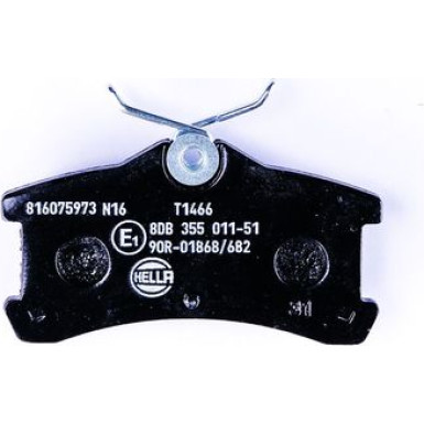 Hella | Bremsbelagsatz, Scheibenbremse | 8DB 355 011-511