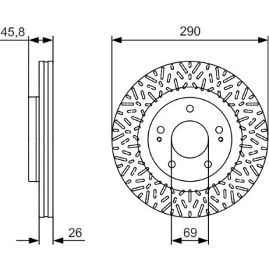 0 986 479 527 Bremsscheibe