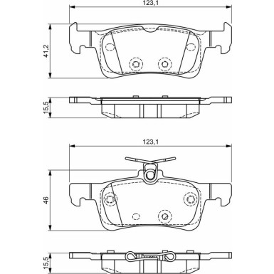 0 986 494 715 Bremsbelagsatz, Scheibenbremse