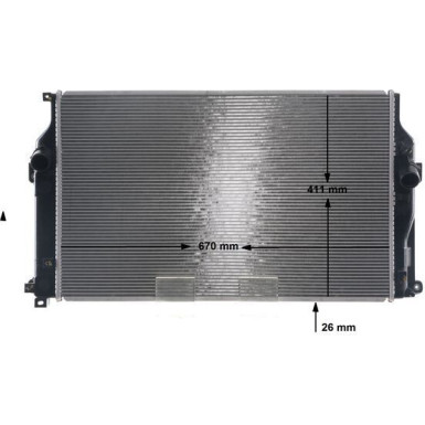 Mahle | Kühler, Motorkühlung | CR 2270 000S