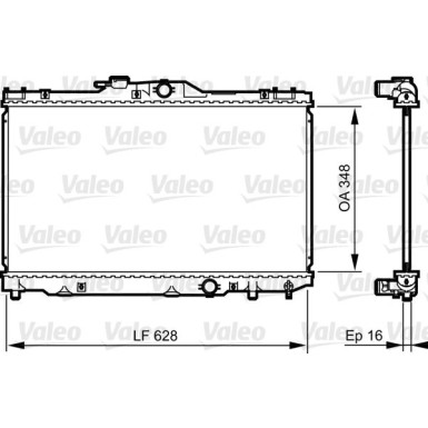 Valeo | Kühler, Motorkühlung | 735415