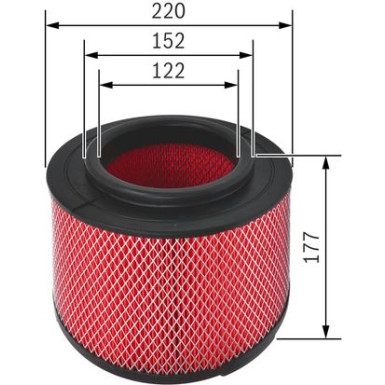 BOSCH F 026 400 344 Luftfilter BOSCH F 026 400 344 Luftfilter