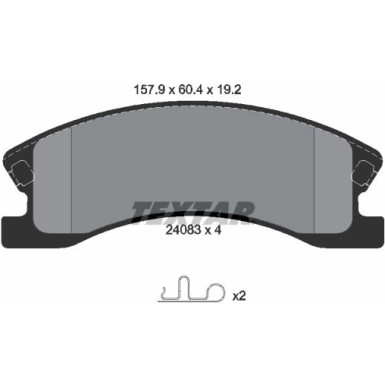 2408301 Bremsbelagsatz, Scheibenbremse