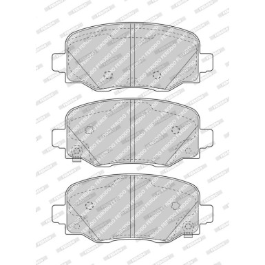 Ferodo Bremsbelagsatz, Scheibenbremse PREMIER ECO FRICTION FDB4925