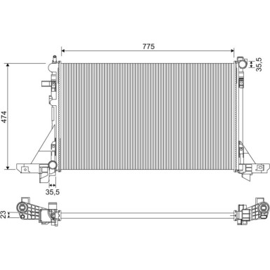 701953 Kühler, Motorkühlung