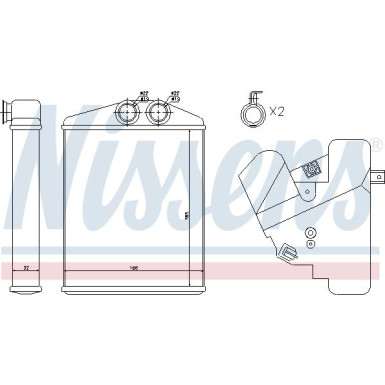 Nissens Wärmetauscher, Innenraumheizung FIRST FIT 73377 Nissens Wärmetauscher, Innenraumheizung FIRST FIT 73377