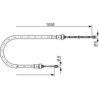 1 987 482 234 Seilzug, Feststellbremse